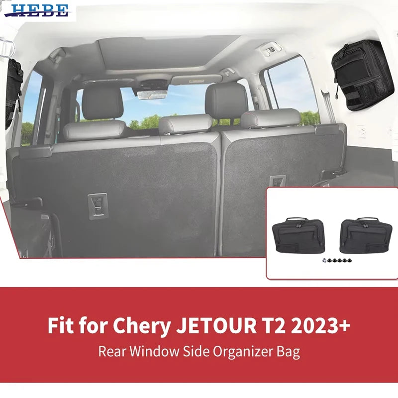 Trunk Window Organizer for Jetour Traveler T2 2023+ Car Interior Accessory HEBE