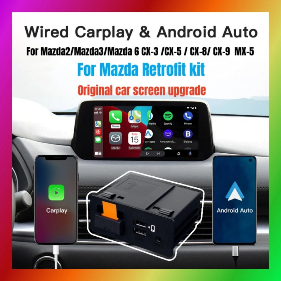 USB CarPlay Android Auto Adapter Hub for Mazda Retrofit CarPlay Adapter LEXXSON