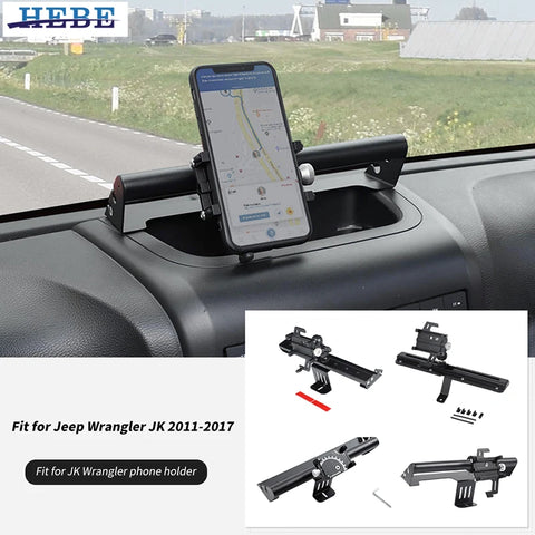 Multifunction Console Phone Stand for Jeep JK 2011-2017 Car Interior Accessory HEBE