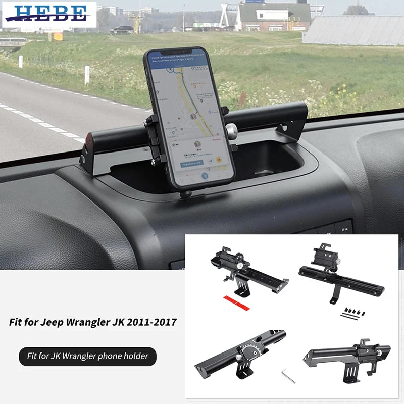Multifunction Console Phone Stand for Jeep JK 2011-2017 Car Interior Accessory HEBE