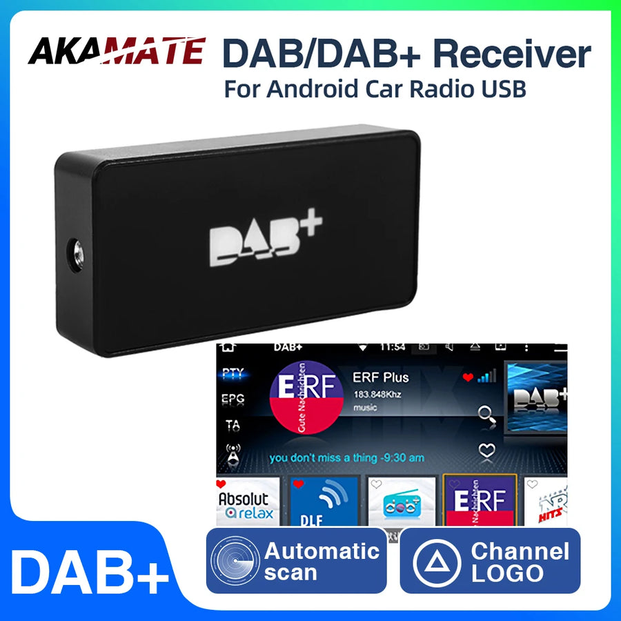 USB DAB+ Digital Receiver for Android Car Stereo Car Interior Accessory AKAMATE