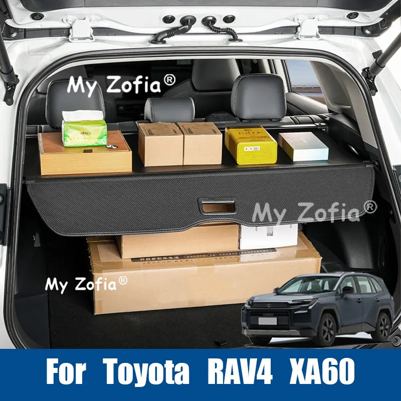 For Toyota RAV4 XA60 2026 2027 Retractable Car Trunk Cargo Cover Heavy Duty Sun Protection Privacy Shield Interior Accessorie