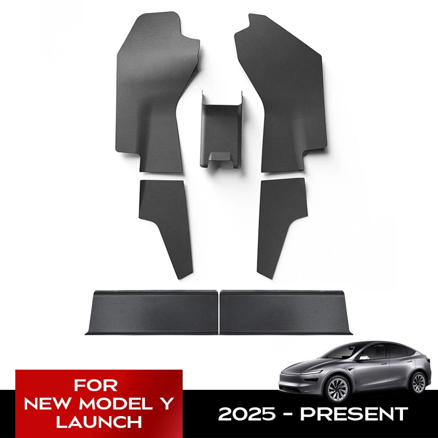 Center Console Side Anti-Kick For Tesla New Model Y Juniper 2025 Launch TPE Cover Mats Rear Console and Underseat Protectors