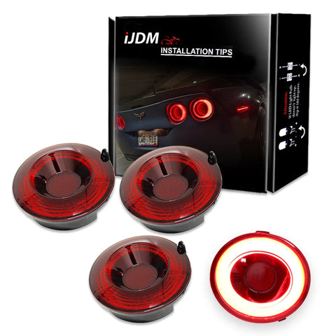 3D Tail Light Assemblies for C6 Corvette 05-13 Car Interior Accessory iJDM