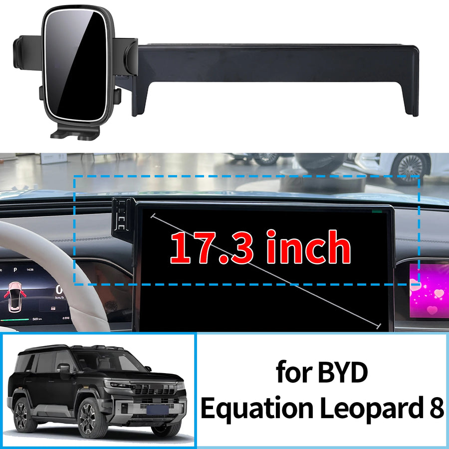 Smart Magnetic Phone Holder for BYD Equation Leopard 8 2024–2025 Car Phone Holder CATUSIKI
