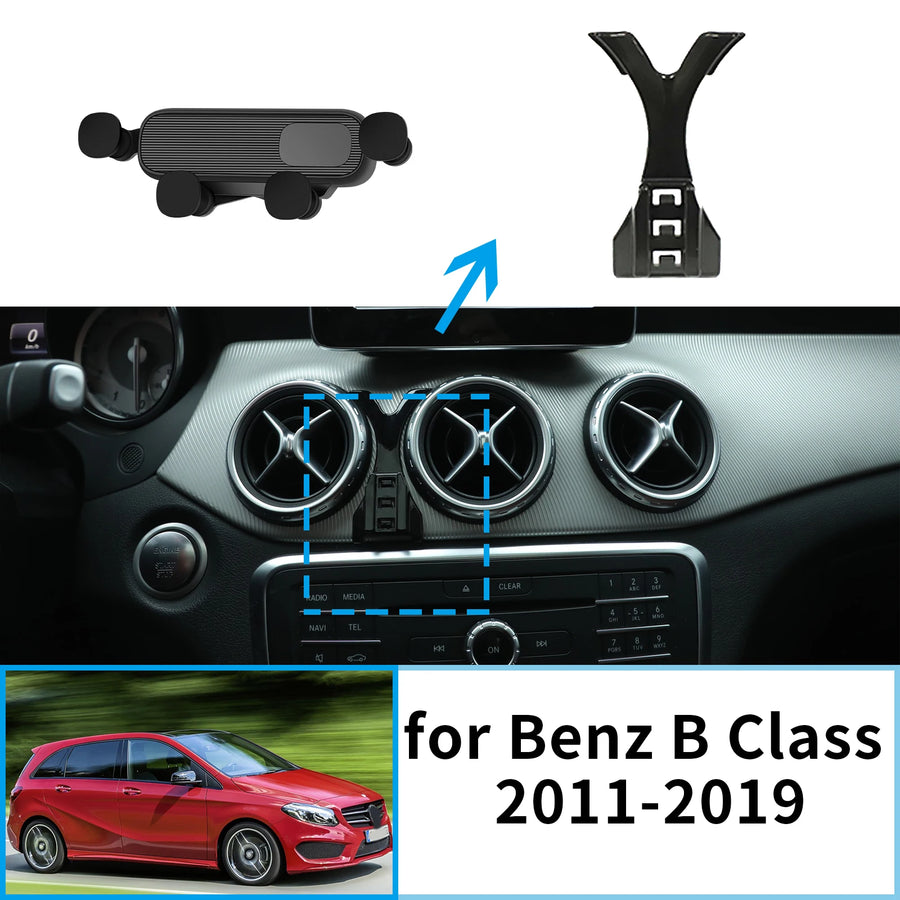 Smart Wireless Charging Phone Mount for Mercedes-Benz GLA 2011 Car Phone Holder CATUSIKI
