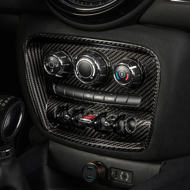 Carbon Fiber AC Panel Frame for Mini Cooper Car Interior Accessory GMUNI