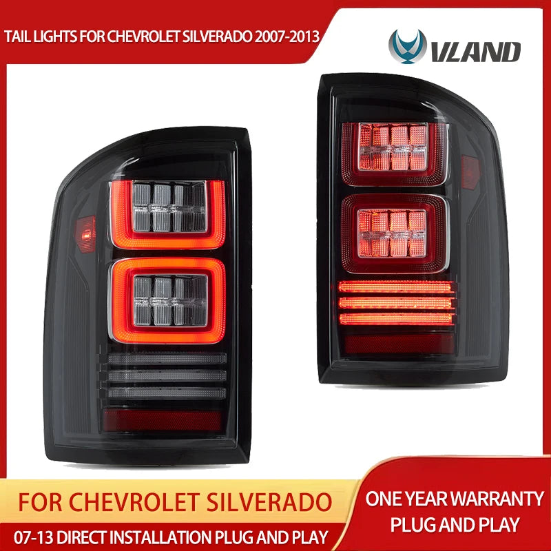 LED Tail Light Assembly for Chevrolet Silverado 2007-2014 Car Interior Accessory Vland