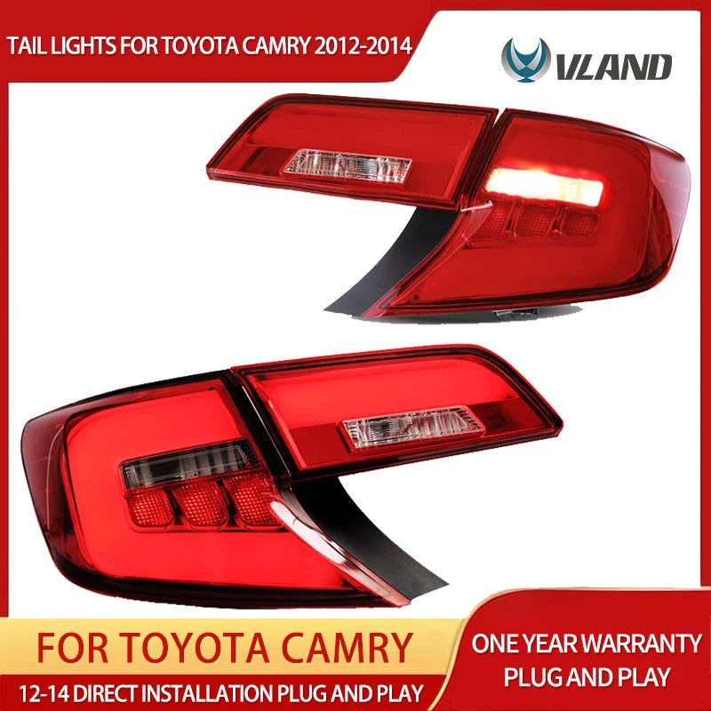 LED Tail Lights Sequential for Camry 2012-2014 Car Interior Accessory vland