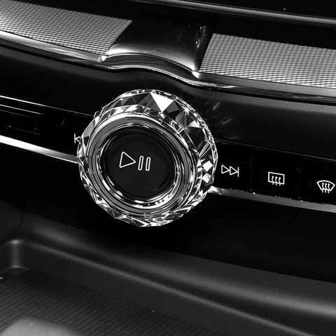 Crystal Volume Knob Cover for Volvo S60 V60 XC60 2020+ Car Interior Accessory LINGLUYANG