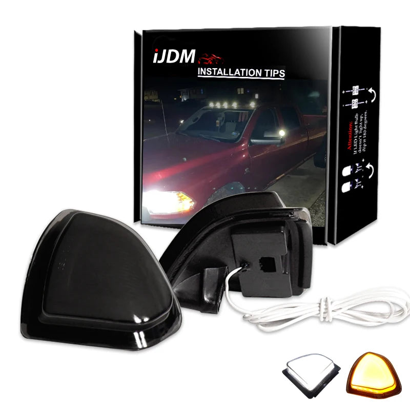 Side Mirror Switchback LED Light for Dodge Ram 1500 2010-2018 Car Interior Accessory iJDM