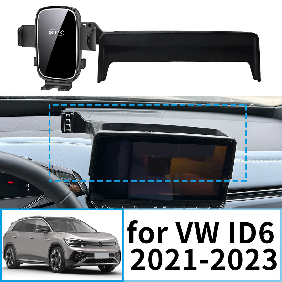 Wireless Charging Clip-On Phone Holder for VW ID6 2021–2023 Car Phone Holder OEM
