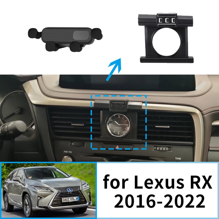 Smart Wireless Charging Phone Mount for Lexus RX 2016–2022 Car Phone Holder CATUSIKI