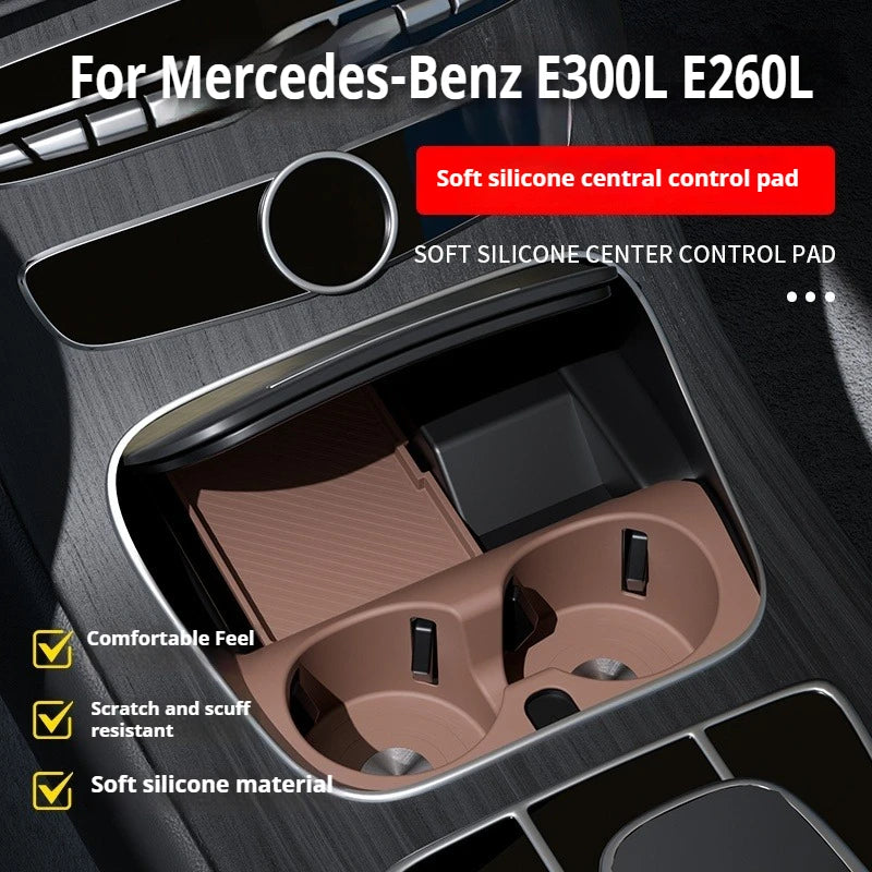 Mercedes-Benz E-Class E300L E260L 2017-2025 Car Central Control Storage Pad Cup Silicone Pad Interior Decoration Car Interior