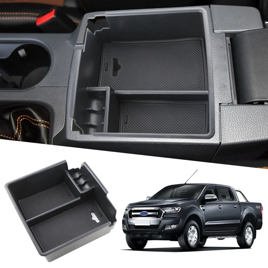 For Ford Ranger 2012-2022 Center Console Armrest Storage Box Tray Case Holder Car Interior Accessories OEM Default Title