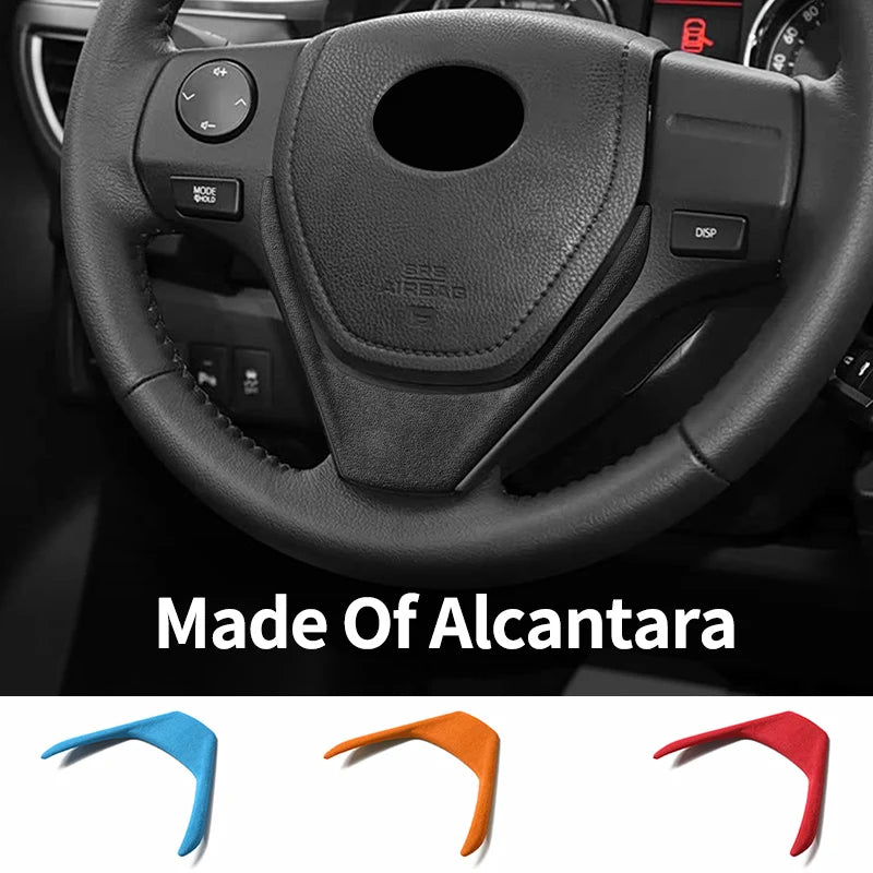 For Toyota RAV4 (2013-2018) Levin / Corolla (2014-2018) Made of Alcantara Steering Wheel Panel Boot Cover Car Interior Access
