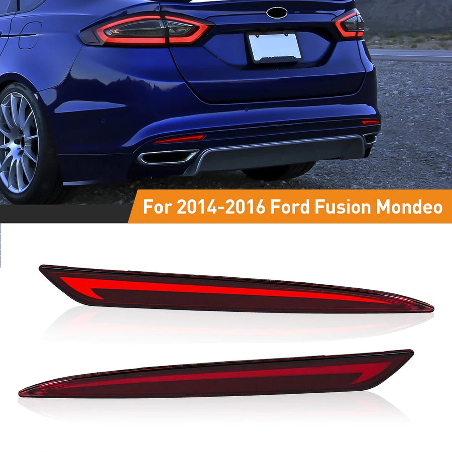 LED Rear Bumper Reflector Lights for Ford Fusion 2013 LED Ambient Light MAGIC COLORM