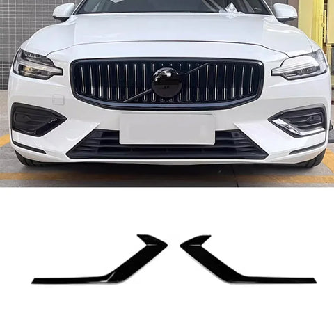 Black Mesh Fog Light Trim for Volvo S60 2020-2025 Car Interior Accessory LINGLUYANG
