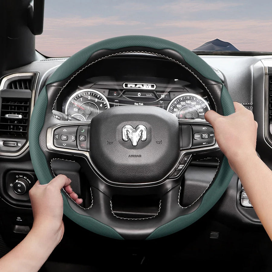 Breathable Segmented Leather Cover for Dodge Car Car Interior Accessory Hocasen