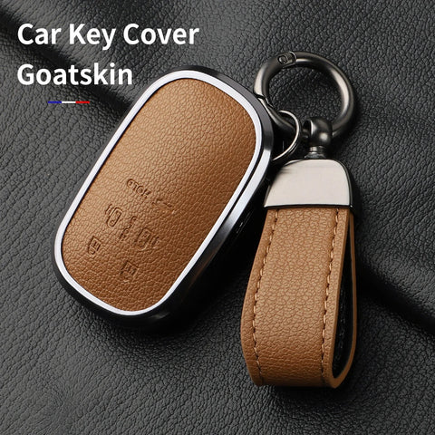 5-Button Leather Key Case for Honda Stepwgn 2024 Car Interior Accessory OEM
