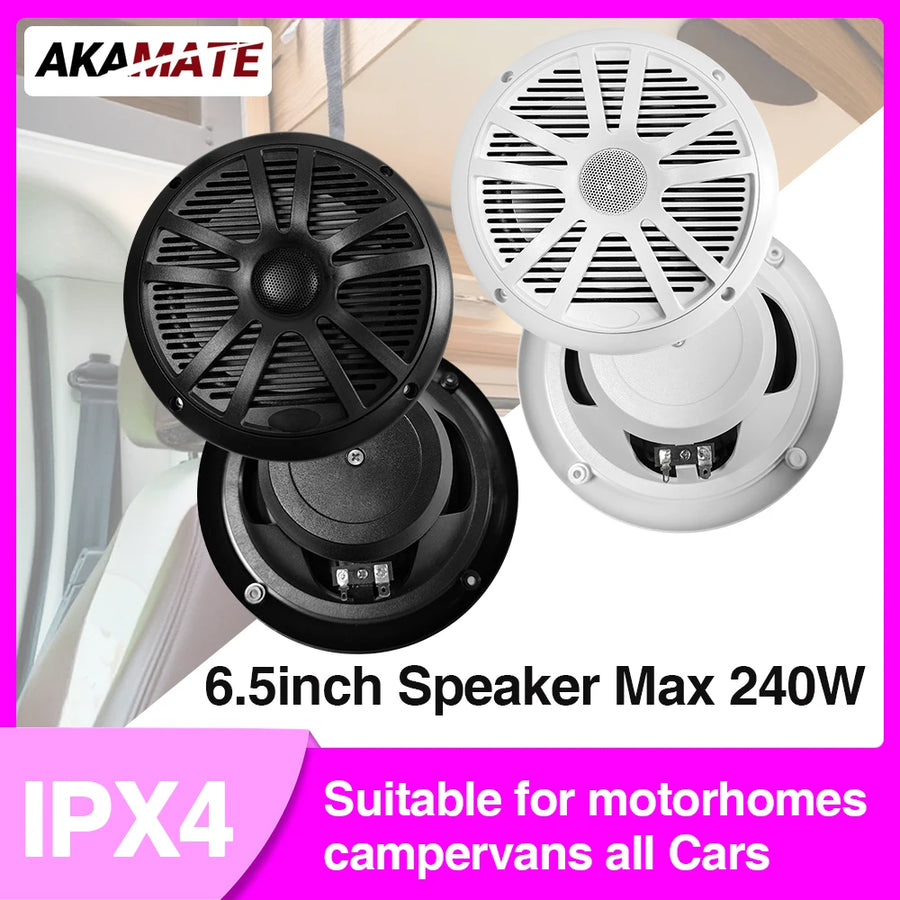 6.5inch 240W Flush Mount Marine Speakers for ATV UTV Boats Car Speaker OEM