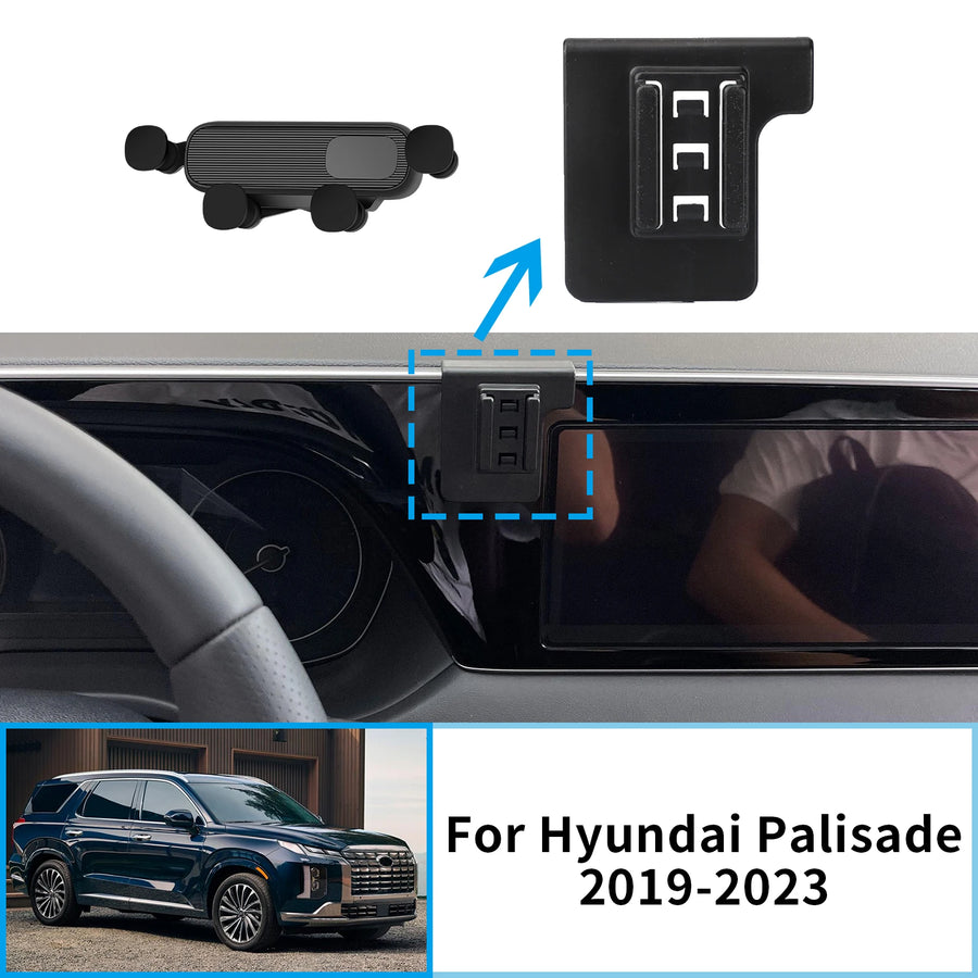 Wireless Charging Phone Mount for Hyundai Palisade 2019–2023 Car Phone Holder CATUSIKI