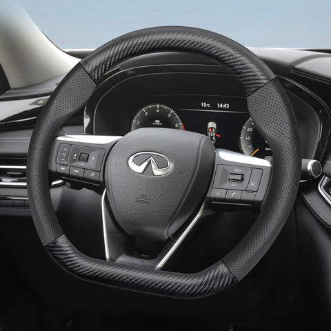 Matte Carbon Fiber Texture Cover for Infiniti Q50 Car Interior Accessory Hocasen