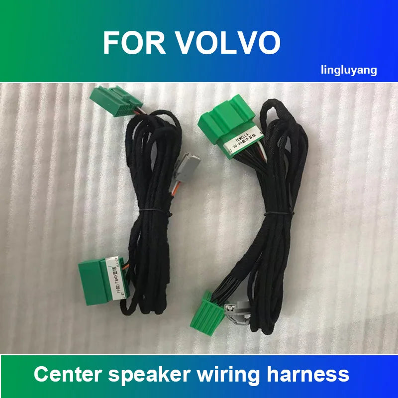 Speaker Wiring Harness Trim for Volvo XC60/S90 Car Interior Accessory LINGLUYANG black