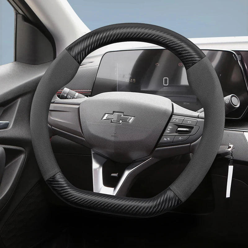 Suede Matte Carbon Fiber Wheel Cover for Chevrolet Tahoe Car Interior Accessory Hocasen