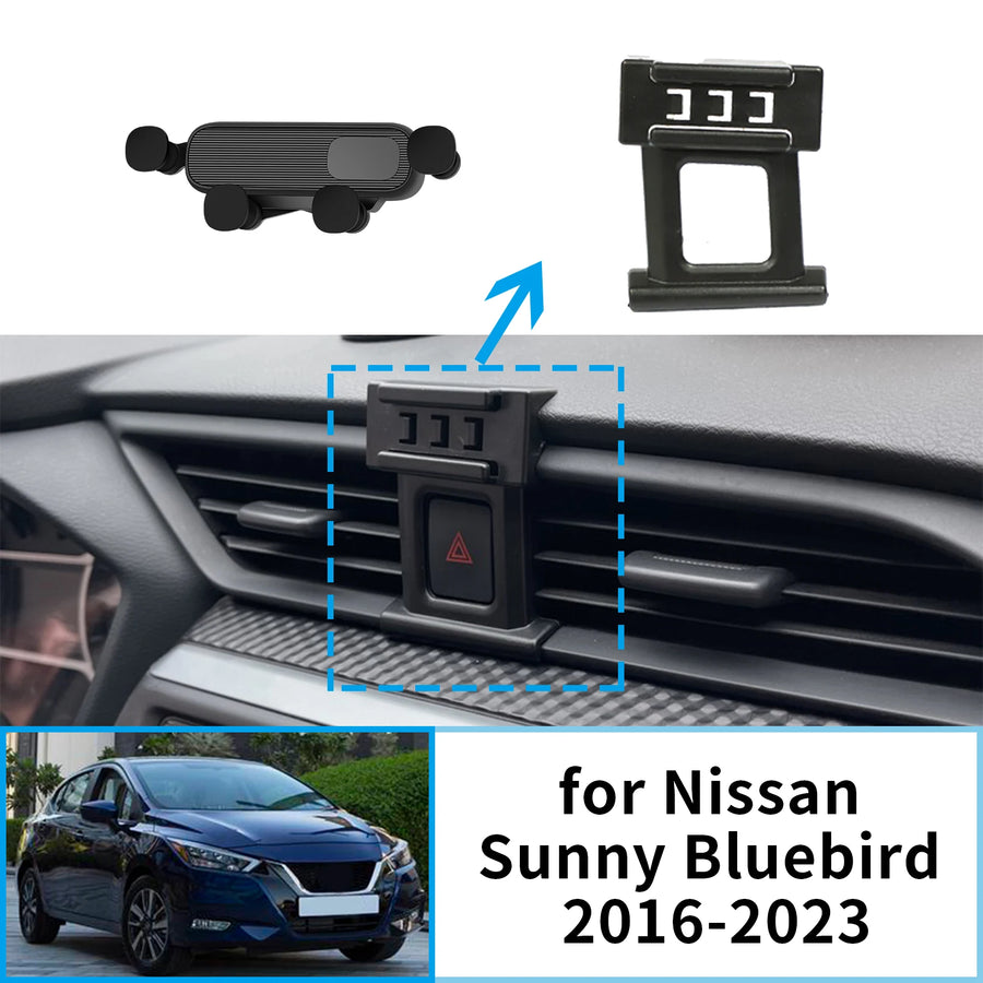 Smart Wireless Fast Charging Phone Holder for Nissan Sunny 2016-2023 Car Phone Holder CATUSIKI