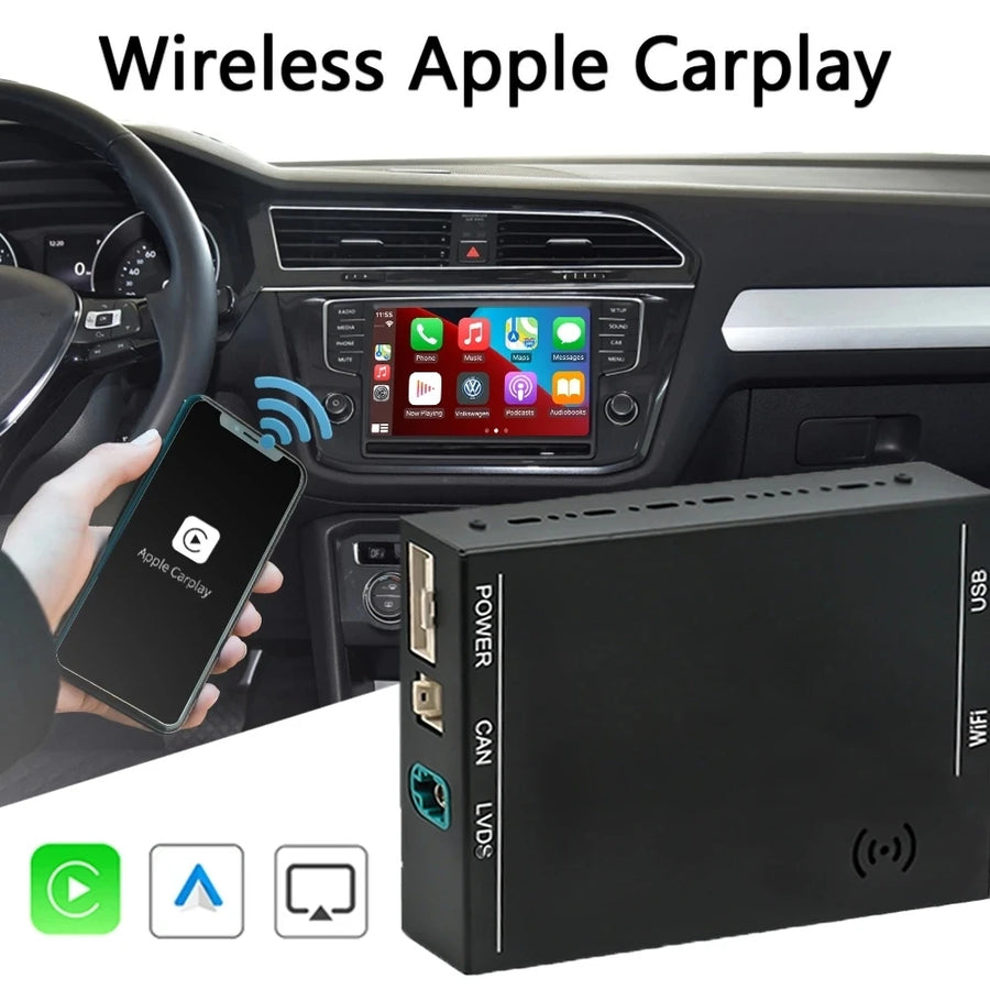 Wireless CarPlay Android Auto Retrofit Module for VW MIB MIB2 CarPlay Retrofit Module OEM
