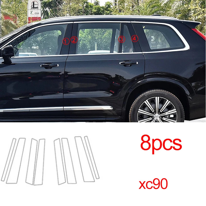 Window Side Post TPU Protective Film for Volvo Car Interior Accessory LINGLUYANG