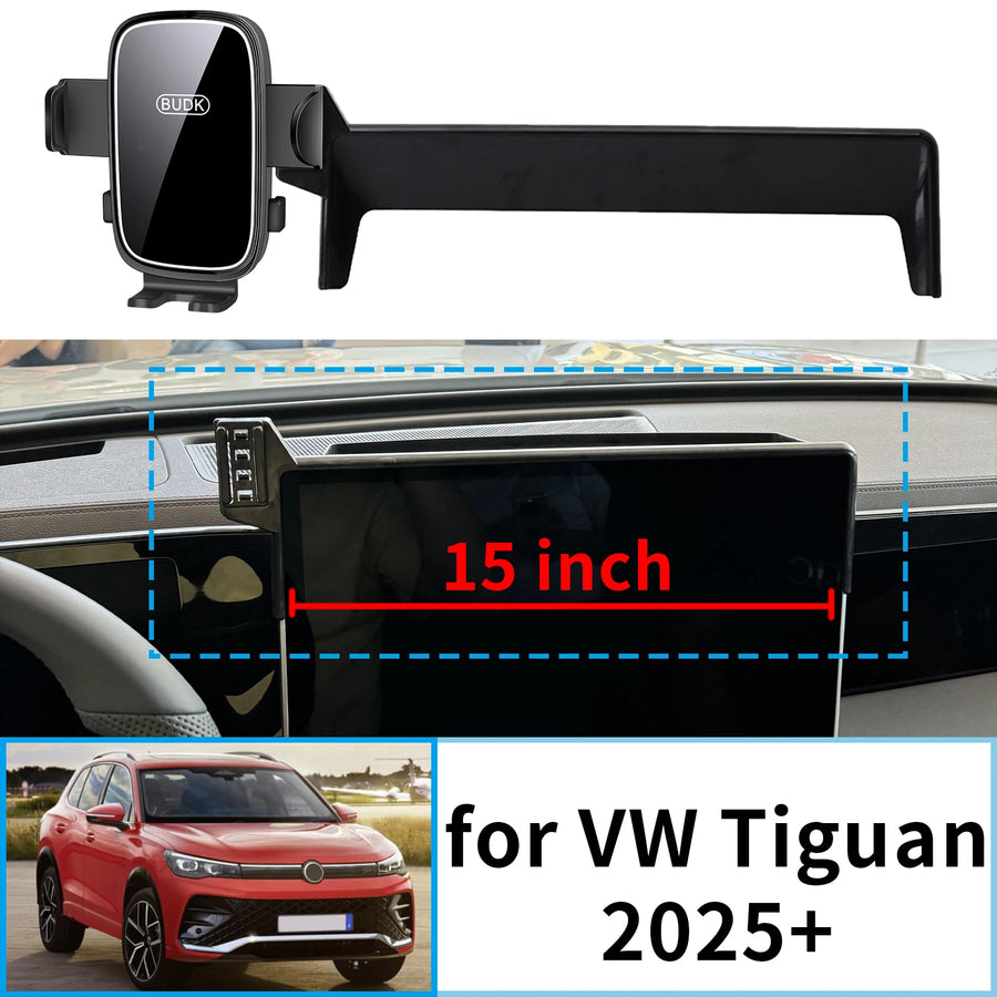 Stable Screen-Mount Phone Holder for VW Tiguan 2025–2026 Car Phone Holder OEM