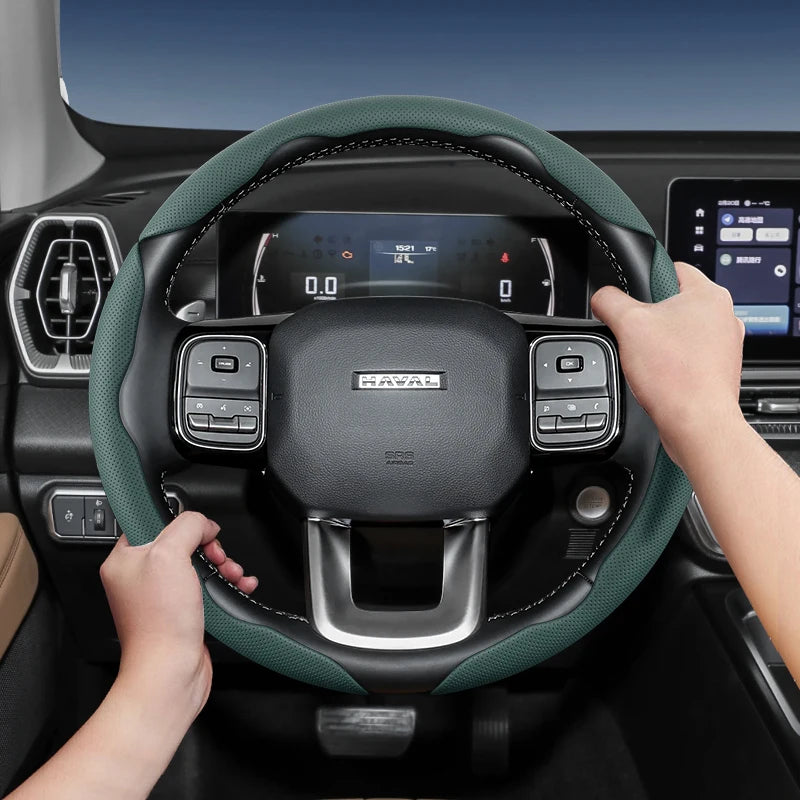 GWM Haval Breathable Leather Steering Wheel Cover Car Interior Accessory Hocasen