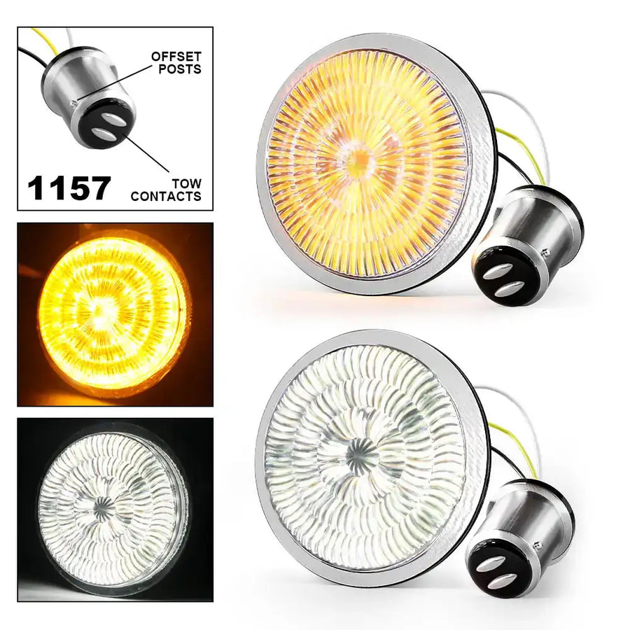 Motorcycle 1157 Front 1156 Rear LED Turn Signal For Harley Davidson Street Glide Road King Softail Electra Heritage Dyna Fatb