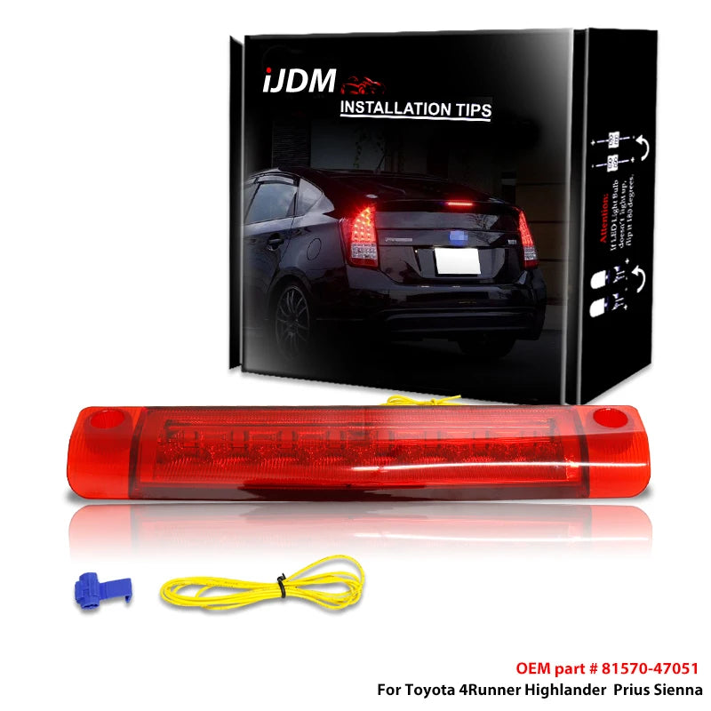 LED 3rd Brake Light Assembly for Toyota 4Runner 2010-2020 Car Interior Accessory iJDM