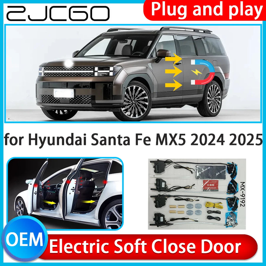Electric Soft Close Door Kit for Hyundai Santa Fe 2024–2026 Car Interior Accessory ZJCGO Default Title