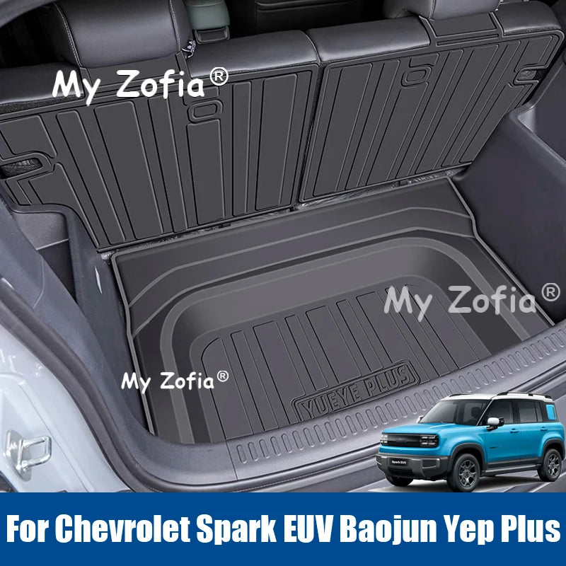 For Chevrolet Spark EUV Baojun Yep Plus 2025 2026 Waterproof Rear Trunk Mats Car Trunk Mat My Zofia