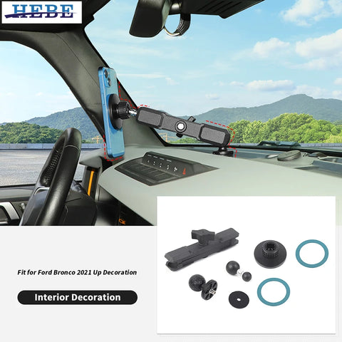 Rotatable Magnetic Phone Holder for Ford Bronco 2021-2025 Car Interior Accessory HEBE