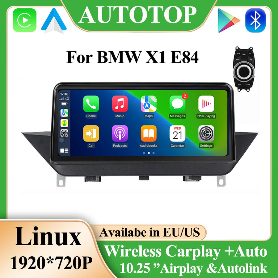 10.25-inch Touch Screen CarPlay Monitor for BMW X1 E84 Android Head Unit AUTOTOP
