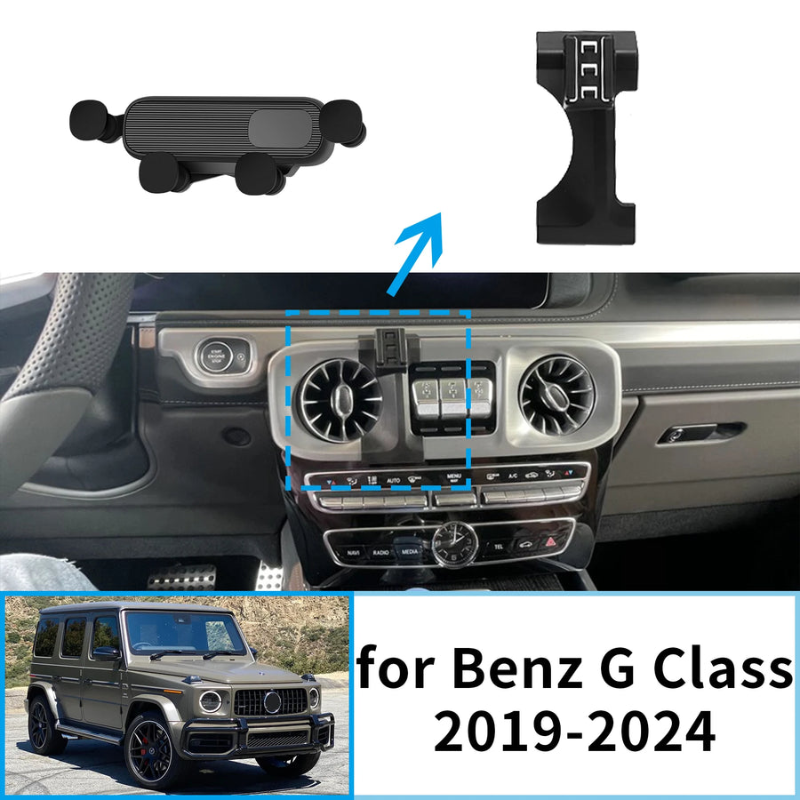 Smart Wireless Charging Phone Mount for Mercedes G Class 2019–2024 Car Phone Holder CATUSIKI