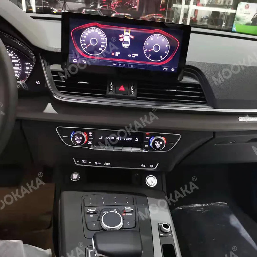 Android 13 Multimedia Navigation System for Audi Q5L 2018–2023 Android Head Unit Aotsr Digital Cluster Eight Core