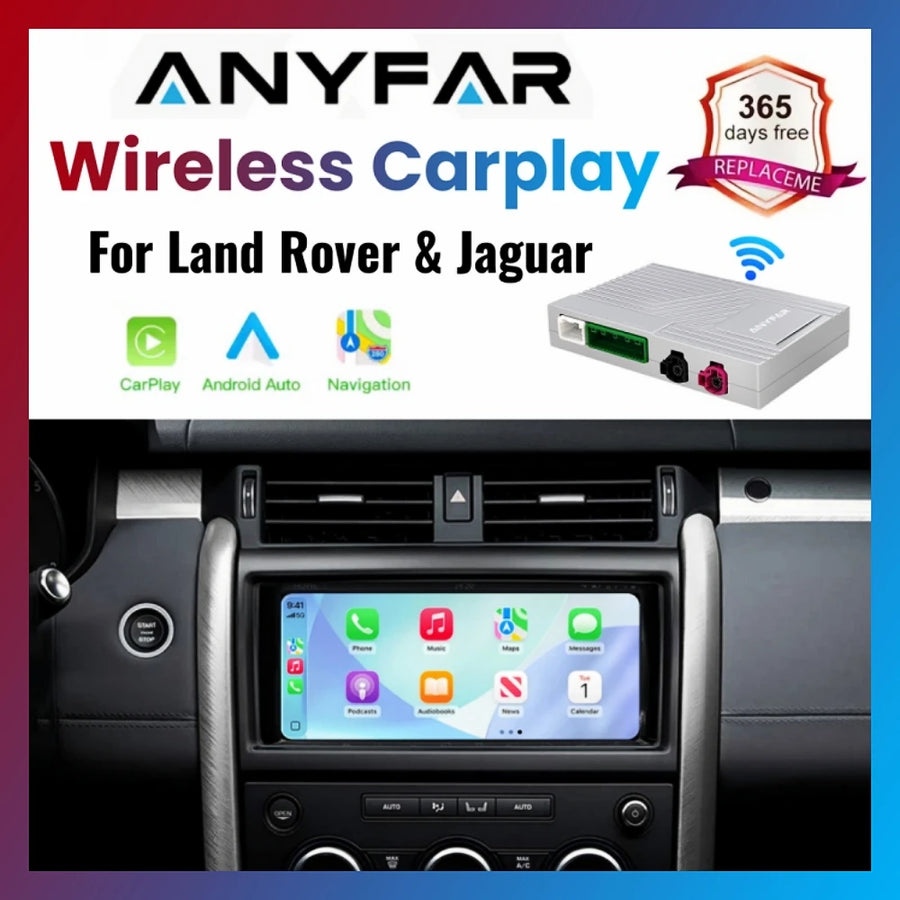 Wireless CarPlay Android Auto Retrofit for Jaguar Land Rover CarPlay Retrofit Module ANYFAR