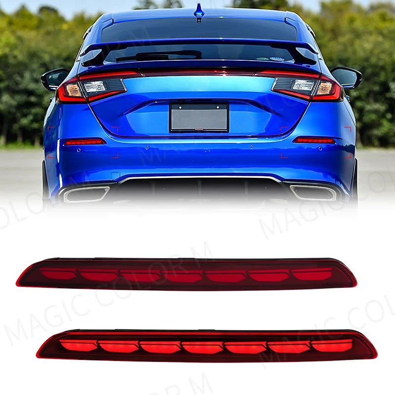 LED Bumper Reflector Light for Honda Civic 2021-2023 Car Interior Accessory MAGIC COLORM