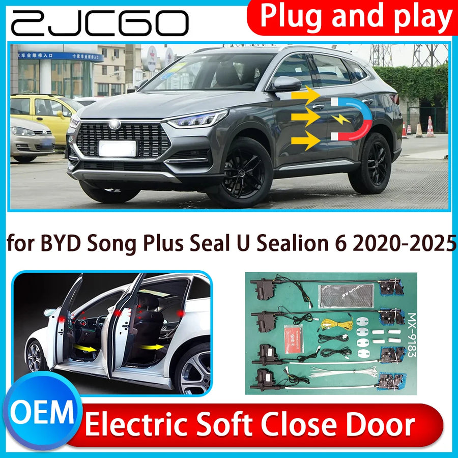 Electric Soft Close Door Kit for BYD Song Plus Seal U 2020-2025 Car Interior Accessory ZJCGO Default Title