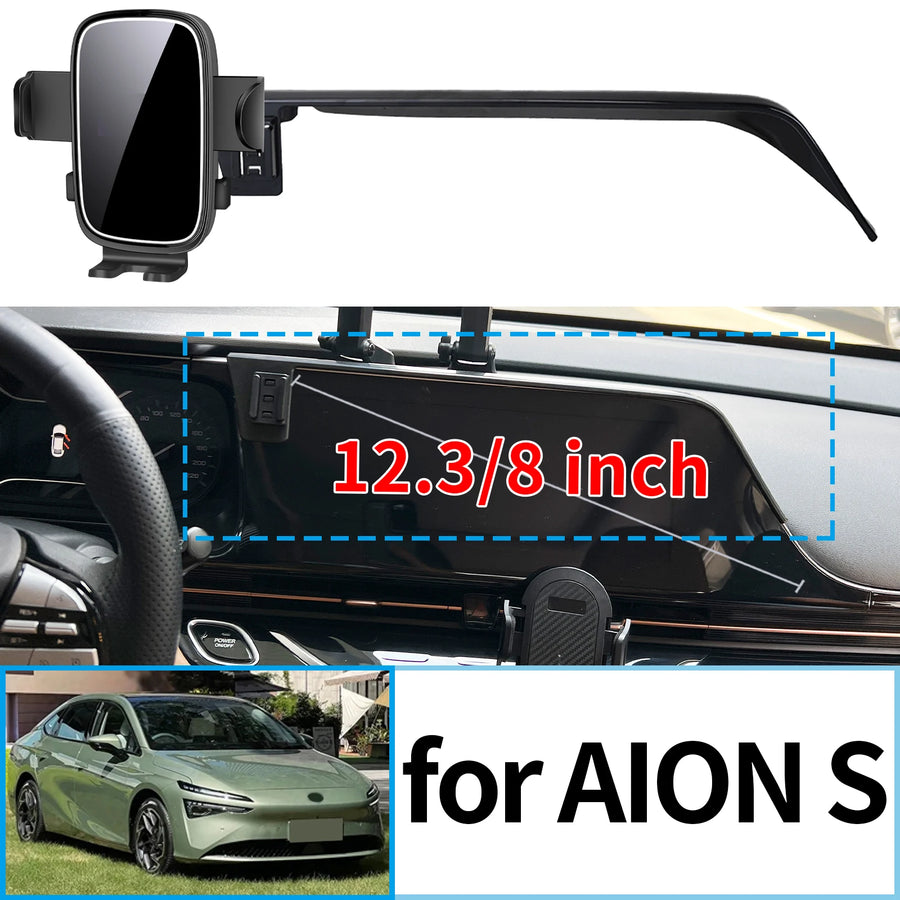 Wireless Charging Clip-On Phone Mount for AION S 2024–2025 Car Phone Holder CATUSIKI