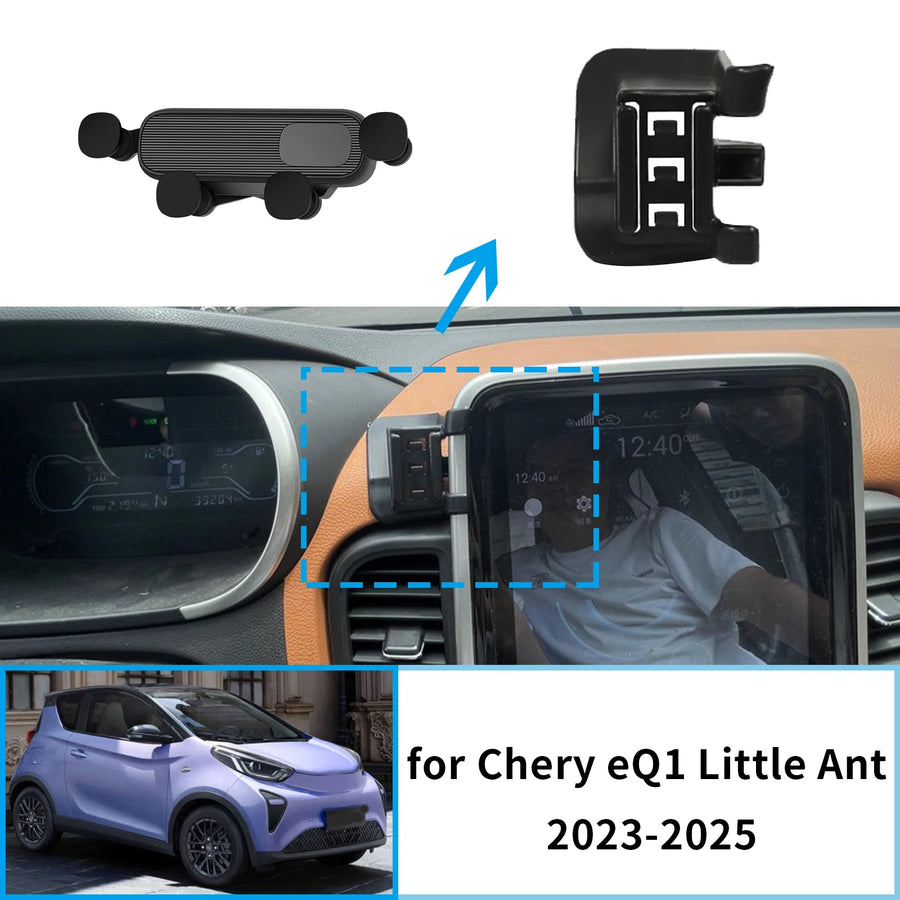 Wireless Charging Phone Holder for Chery eQ1 Little Ant 2023-2025 Car Phone Holder CATUSIKI