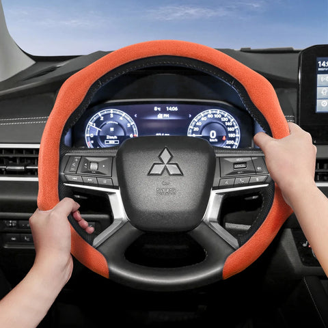Premium Suede Wheel Cover for Mitsubishi Outlander SUV Car Interior Accessory Hocasen