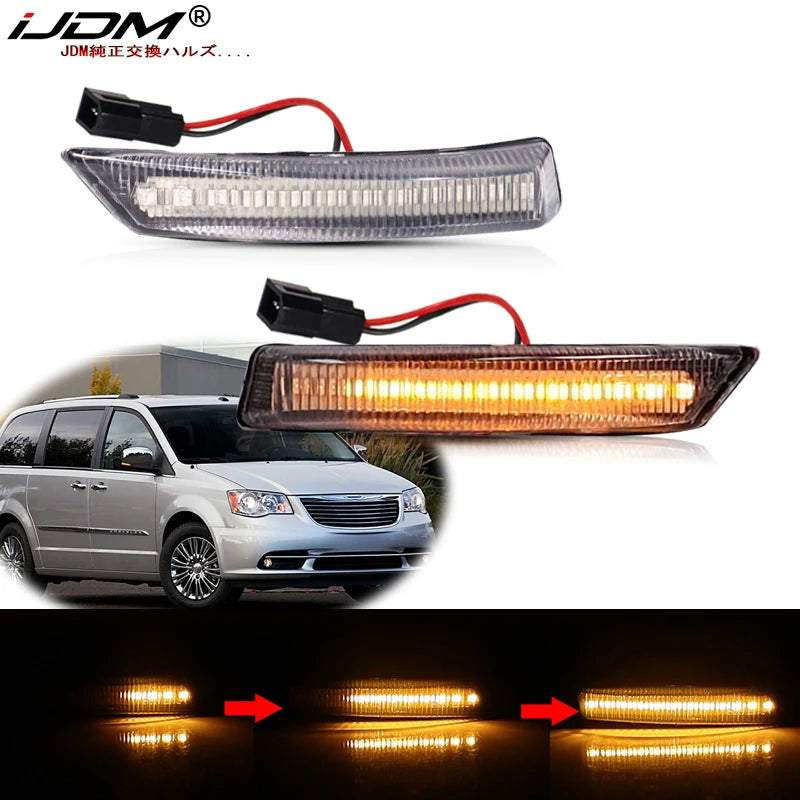 Sequential LED Side Mirror Turn Signal for Dodge Car Interior Accessory iJDM