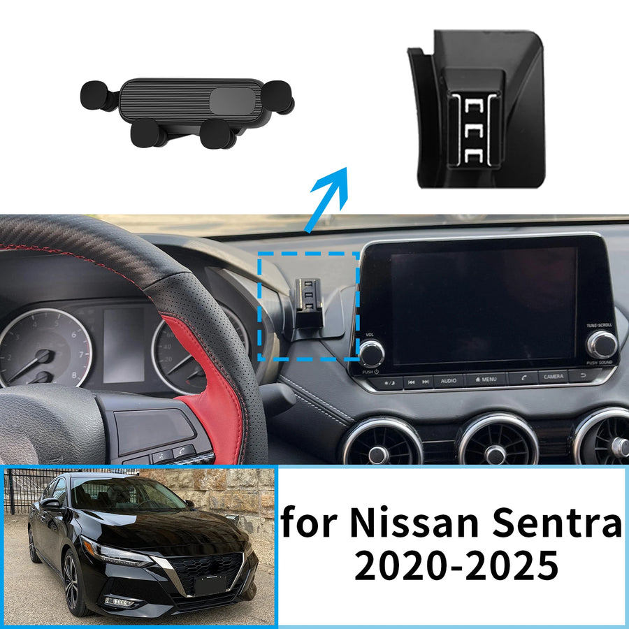 Smart Wireless Charging Phone Mount for Nissan Sentra 2020-2025 Car Phone Holder CATUSIKI